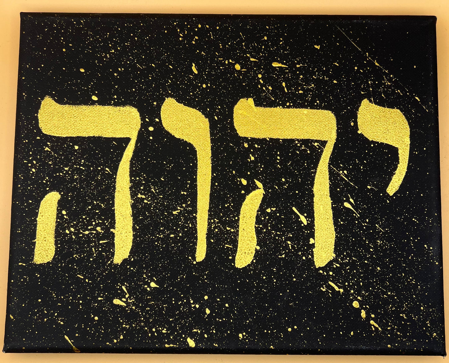 Hand Painted Canvas YHWH